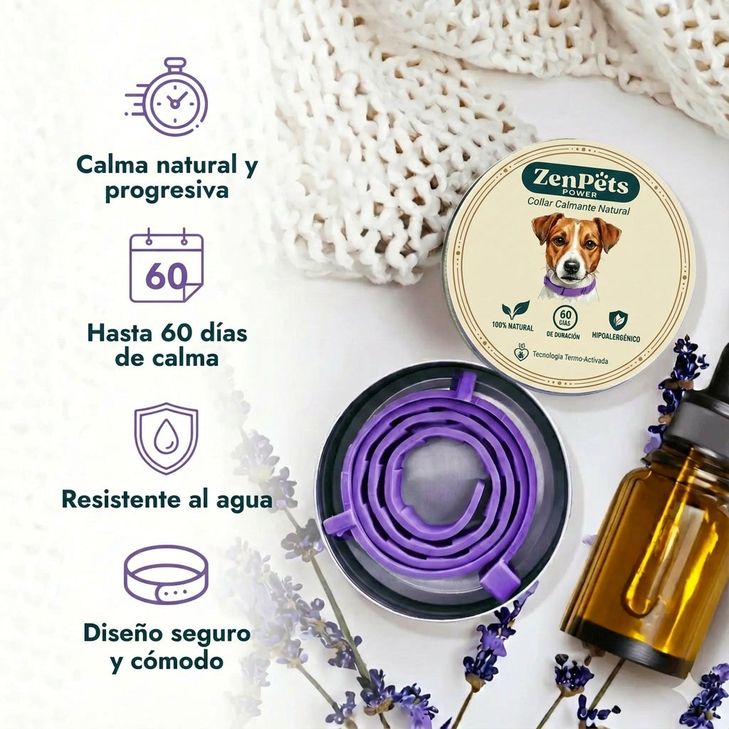 Collar Calmante Natural ZenPets® Power