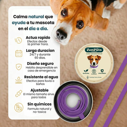 Collar Calmante Natural ZenPets® Power